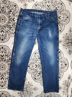 Rustler Relaxed Fit Jeans in Blue Denim